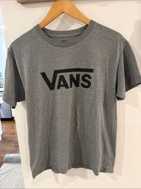 Vans Gray Short Sleeve Logo Tee